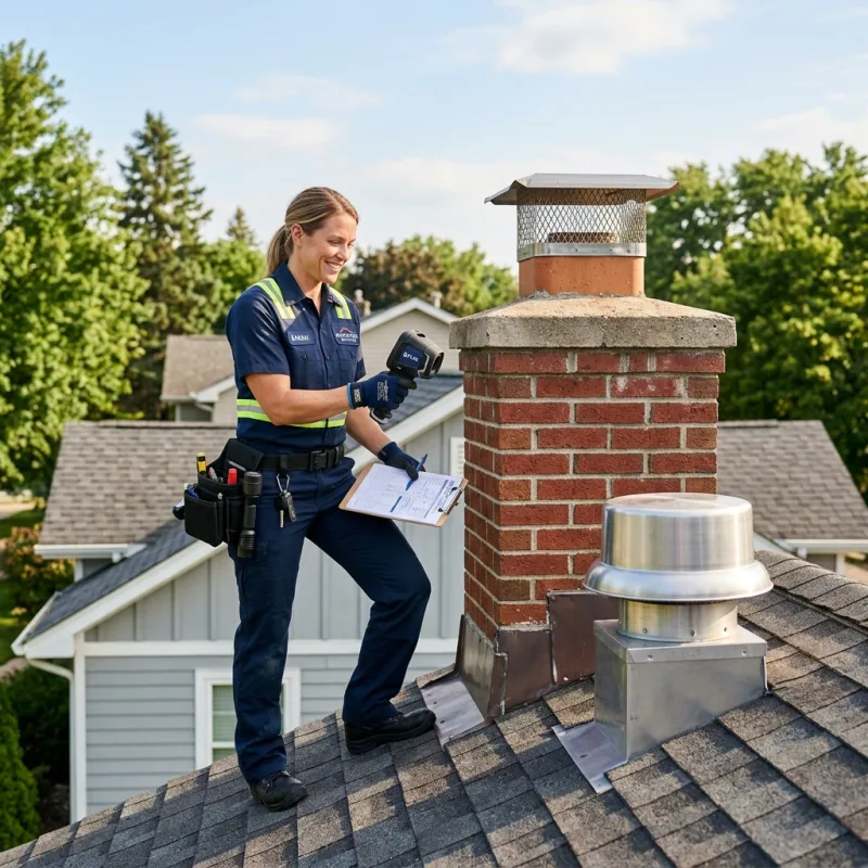 Technician inspecting a Seaford roof cavity and ductwork for a dead bird